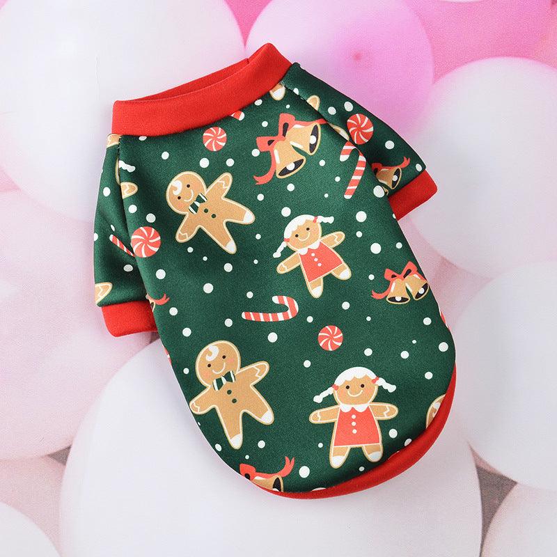 Festive Cartoon Pet Vest - Christmas Dog Clothes For A Stylish Holiday Season-2